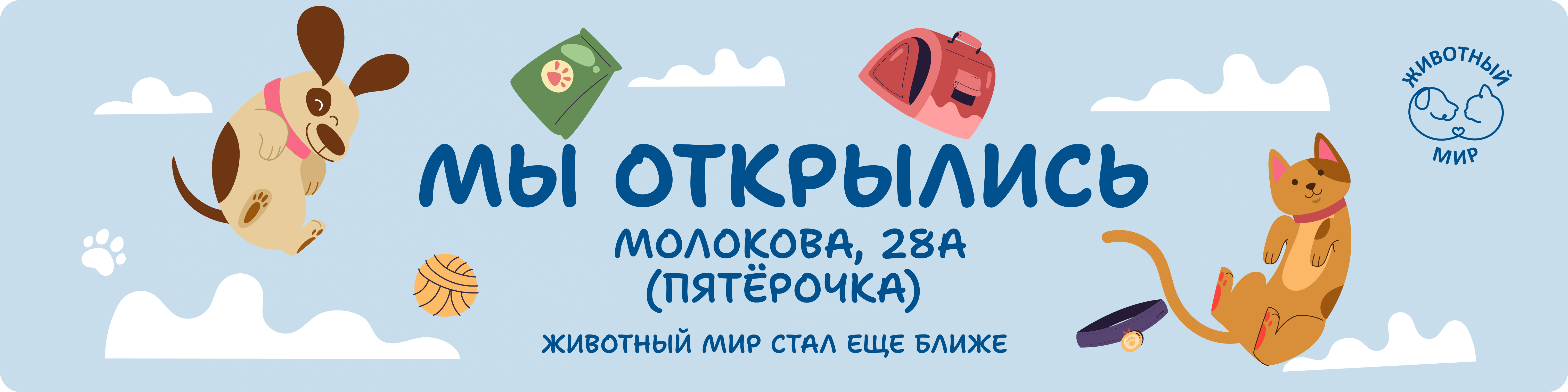 Открытие на Молокова 28А